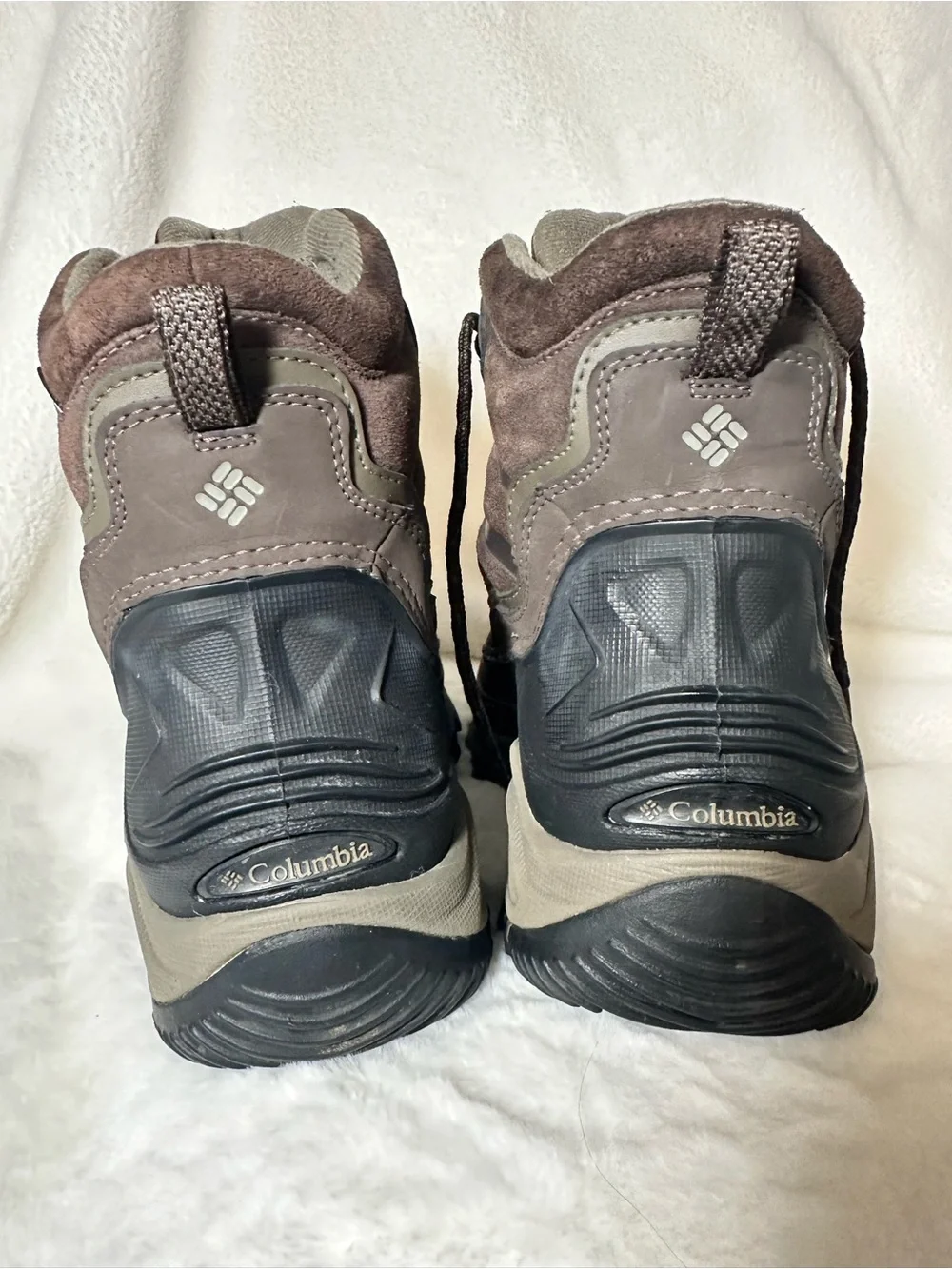 Columbia Brown and Black Men's Waterproof Hiking Boots